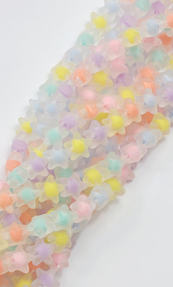 Estrellas mix colors Frosted acrylic