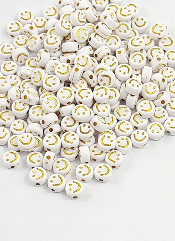 Acrylic Beads  smilling face