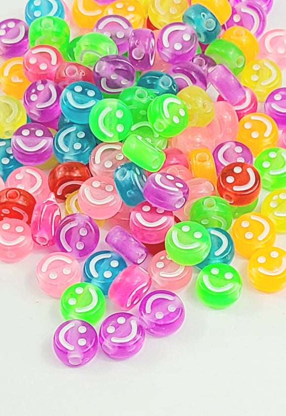 Acrylic Beads Smiling Face