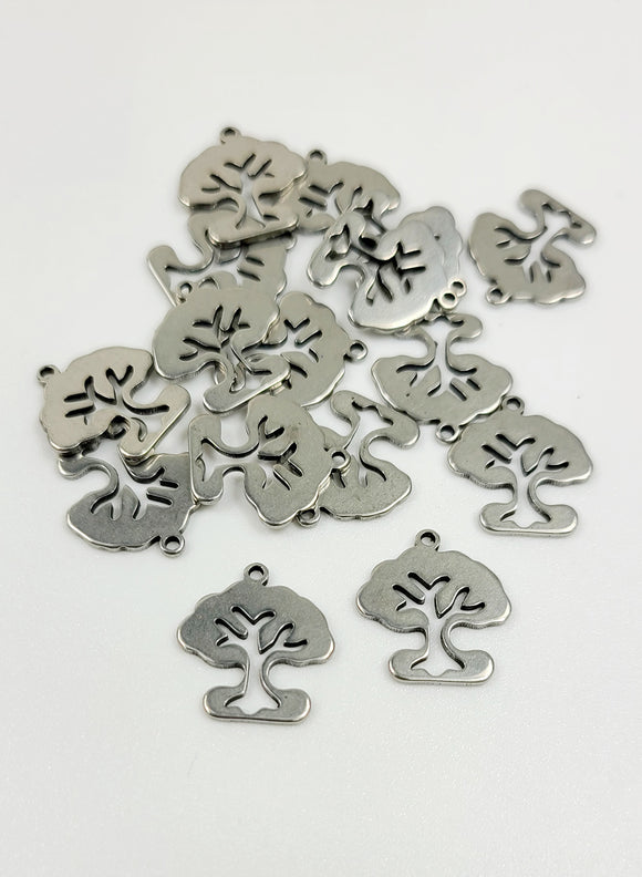 Stainless Steel  charms tree of life