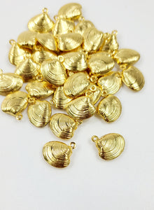 Stainless Steel pendants  shell Gold