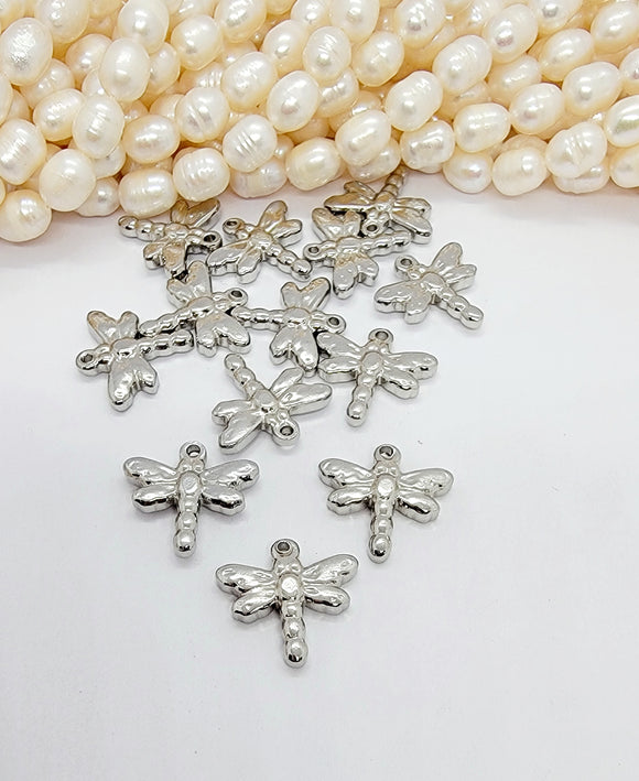 201 Stainless Steel charms Dragonfly