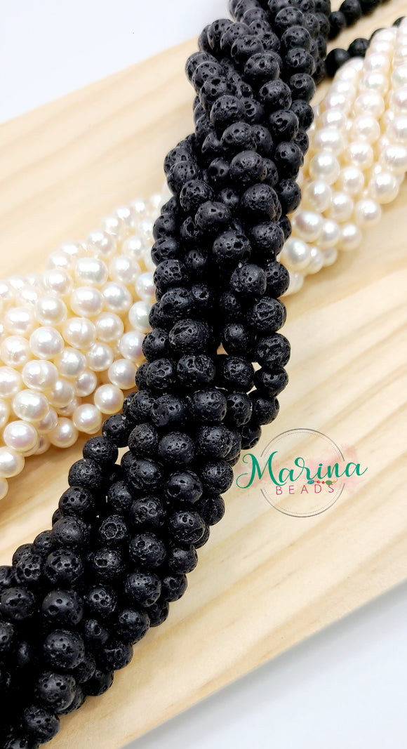 Natural Lava Beads