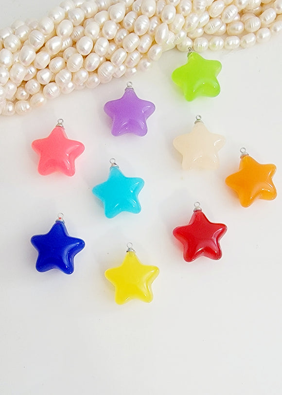 Acrylic pendants star