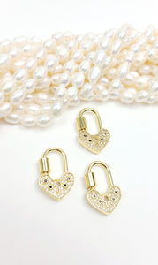 Zirconia lock charm