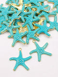 Alloy pendant starfish/sea