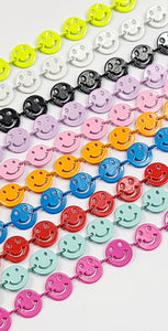 Happy Face Chain Esmaltada