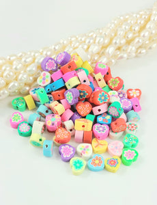 Polymer Clay Beads heart