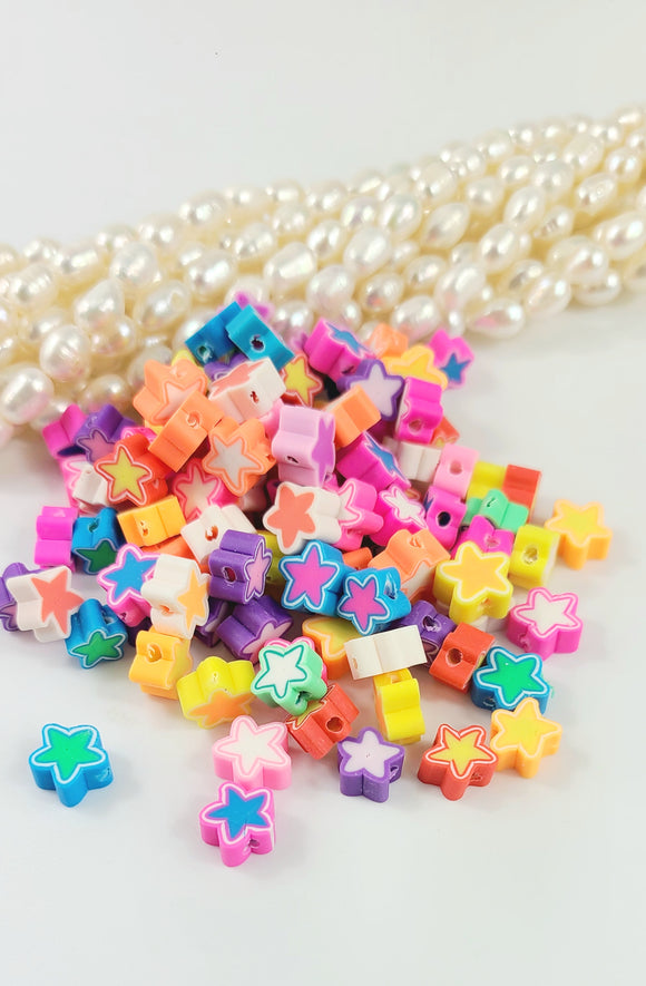 Polymer Clay  Beads Star