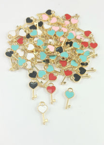 Alloy Enamel pendants key