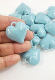 Opaque Acrylic pendants Heart