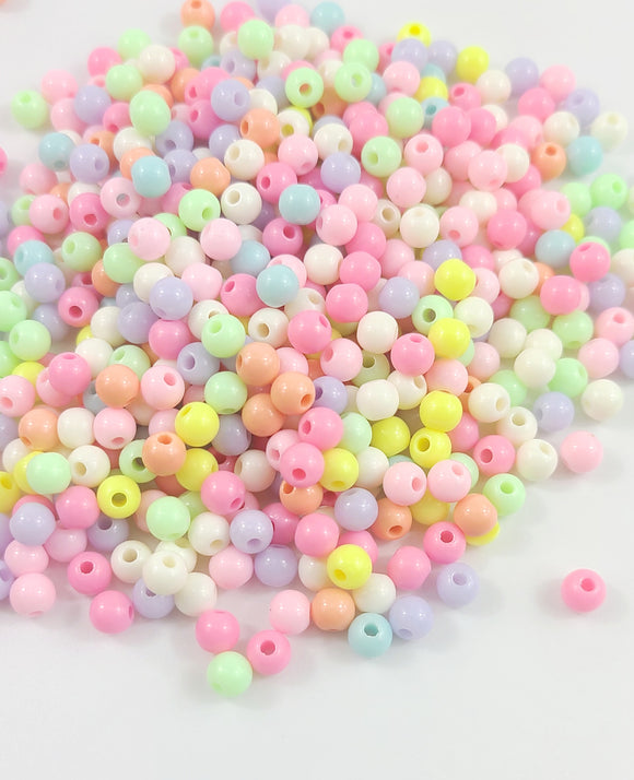 Bubblegum Acrylic Ball Beads