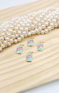 Alloy Enamel pendants soda cans