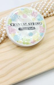 Elastic Crystal Thread Clear