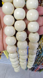 Natural painted wood Beads