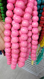 Natural painted wood Beads