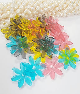 Transparent  acrylic pendant  flower