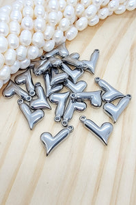 304 Stainless Steel Pendants  heart