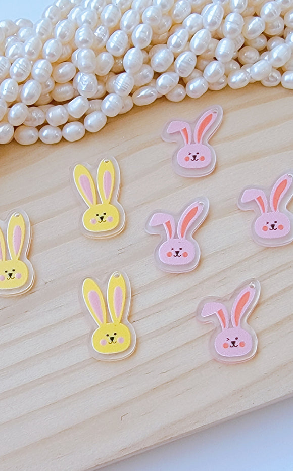 Acrylic Bunny pendants