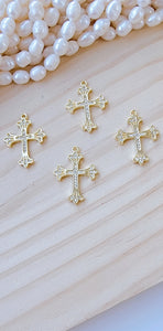 Brass Micro Pave zirconea pendants