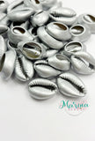 Electroplated Cowrie shell Beads