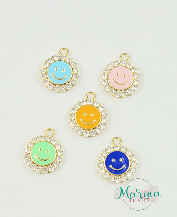 Happy Face Flower pendant