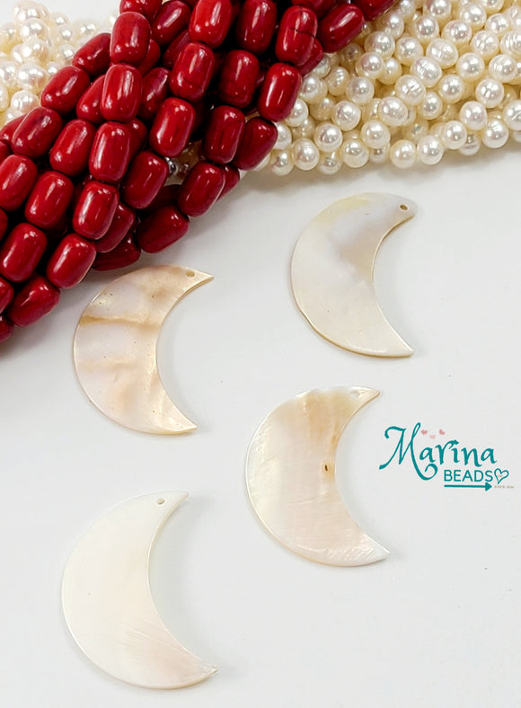 Moon Freshwater  shell pendants